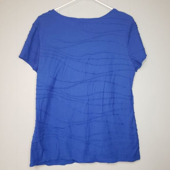 3 for $25 Reitmans Blue scoop neck blouse top XL Extra large - Picture 5 of 6